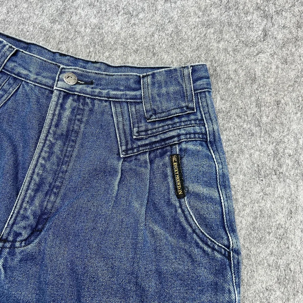 Vintage Rocky Mountain Jeans Womens 11/12 Blue Mom‎ High Rise Straight FITS26x29